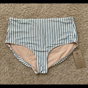 NWT Albion Fit Breezy Stripe High Waisted Bottoms